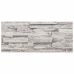 Paneles de pared 3D 14 unidades EPS gris claro 100x25 cm