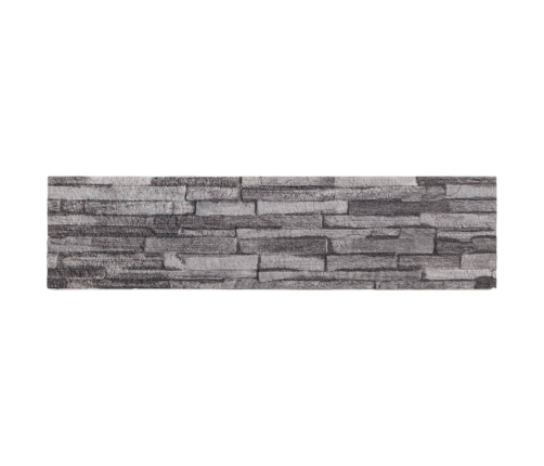 Paneles de pared 3D 14 unidades EPS gris antracita 100x25 cm