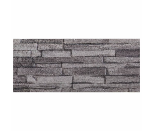 Paneles de pared 3D 14 unidades EPS gris antracita 100x25 cm