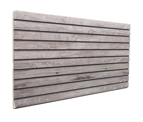 Paneles de pared 3D 5 unidades EPS gris 100x50 cm