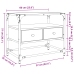 Mueble TV cristal y madera ingeniería roble Sonoma 60x35x51 cm