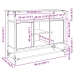 Aparador cristal y madera ingeniería roble Sonoma 98x35x81 cm