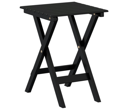 Silla mecedora con mesa plegable madera maciza de álamo negro