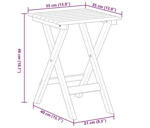 Silla mecedora con mesa plegable madera maciza de álamo negro