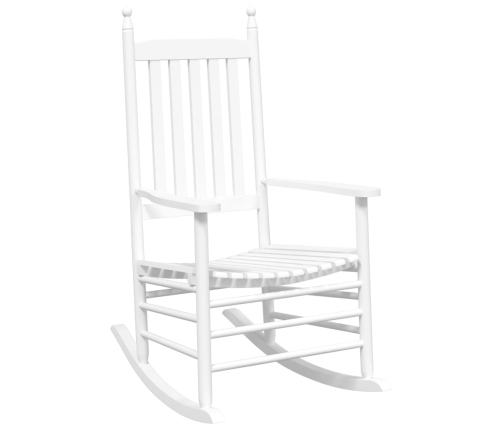 Silla mecedora con mesa plegable madera maciza de álamo blanco