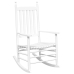 Silla mecedora con mesa plegable madera maciza de álamo blanco