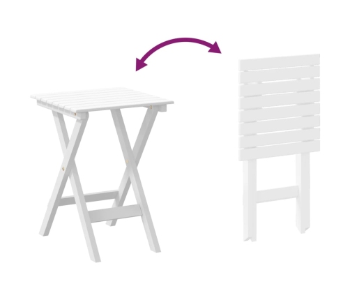 Silla mecedora con mesa plegable madera maciza de álamo blanco