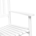 Silla mecedora con mesa plegable madera maciza de álamo blanco