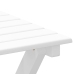 Silla mecedora con mesa plegable madera maciza de álamo blanco