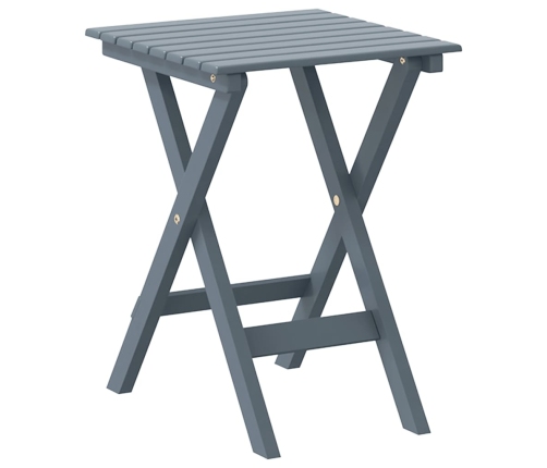 Silla mecedora con mesa plegable madera maciza de álamo gris