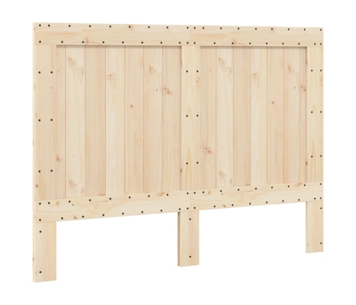 vidaXL Estructura de cama con cabecero madera maciza pino 160x200 cm