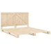 Estructura de cama con cabecero madera maciza pino 180x200 cm