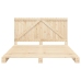 Estructura de cama con cabecero madera maciza pino 180x200 cm