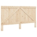 Estructura de cama con cabecero madera maciza pino 180x200 cm