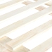 Estructura de cama con cabecero madera maciza pino 180x200 cm