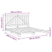 Estructura de cama con cabecero madera maciza pino 180x200 cm