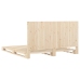 Estructura de cama con cabecero madera maciza de pino 200x200cm