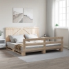 Estructura de cama con cabecero madera maciza pino 180x200 cm