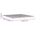Cama sin colchón madera maciza de pino marrón cera 180x200 cm
