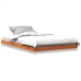 Cama sin colchón madera maciza de pino marrón cera 120x200 cm