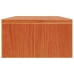 Soporte de monitor madera maciza pino marrón cera 50x24x13 cm