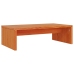 vidaXL Soporte de monitor madera maciza pino marrón cera 50x27x15 cm