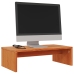 vidaXL Soporte de monitor madera maciza pino marrón cera 50x27x15 cm