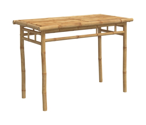 vidaXL Mesa de comedor de jardín bambú 110x55x75 cm