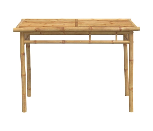 Mesa de comedor de jardín bambú 110x55x75 cm