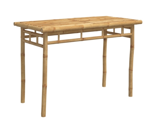 vidaXL Mesa de comedor de jardín bambú 110x55x75 cm