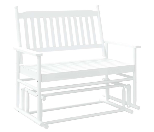 Banco deslizante madera maciza de álamo blanco 118x70x104,5 cm