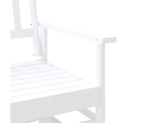 Banco deslizante madera maciza de álamo blanco 118x70x104,5 cm