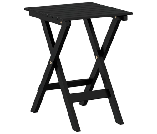 Mesa auxiliar plegable madera maciza de álamo negro