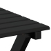 Mesa auxiliar plegable madera maciza de álamo negro