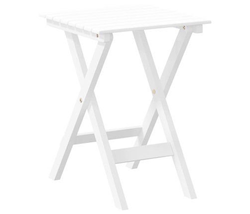 Mesa auxiliar plegable madera maciza de álamo blanca