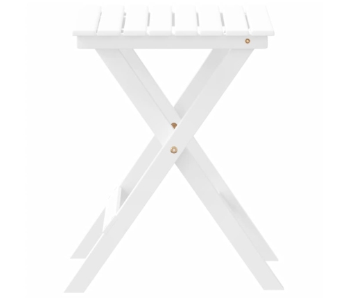 Mesa auxiliar plegable madera maciza de álamo blanca