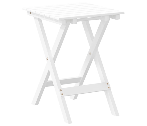 Mesa auxiliar plegable madera maciza de álamo blanca