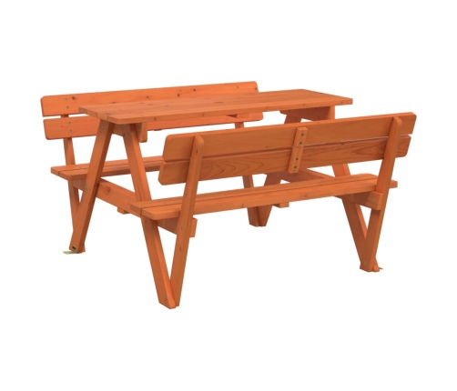 Mesa de picnic para 4 niños agujero para sombrilla madera abeto