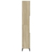 Armario de baño madera contrachapada roble Sonoma 30x30x190 cm