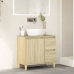 Armario de baño madera contrachapada roble Sonoma 65x33x60 cm