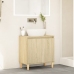 Armario de lavabo madera contrachapada roble Sonoma 58x33x60 cm