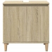 Armario de lavabo madera contrachapada roble Sonoma 58x33x60 cm