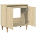 Armario de lavabo madera contrachapada roble Sonoma 58x33x60 cm