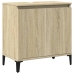 Armario de lavabo madera contrachapada roble Sonoma 58x33x60 cm