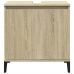 Armario de lavabo madera contrachapada roble Sonoma 58x33x60 cm