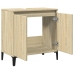 Armario de lavabo madera contrachapada roble Sonoma 58x33x60 cm