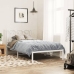 vidaXL Estructura de cama de metal con cabecero blanco 100x190 cm