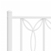 Estructura cama sin colchón con cabecero metal blanco 200x200cm