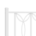 Estructura cama sin colchón con estribo metal blanco 100x200 cm
