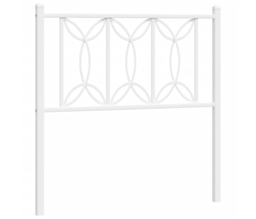 Cabecero de metal blanco 75 cm